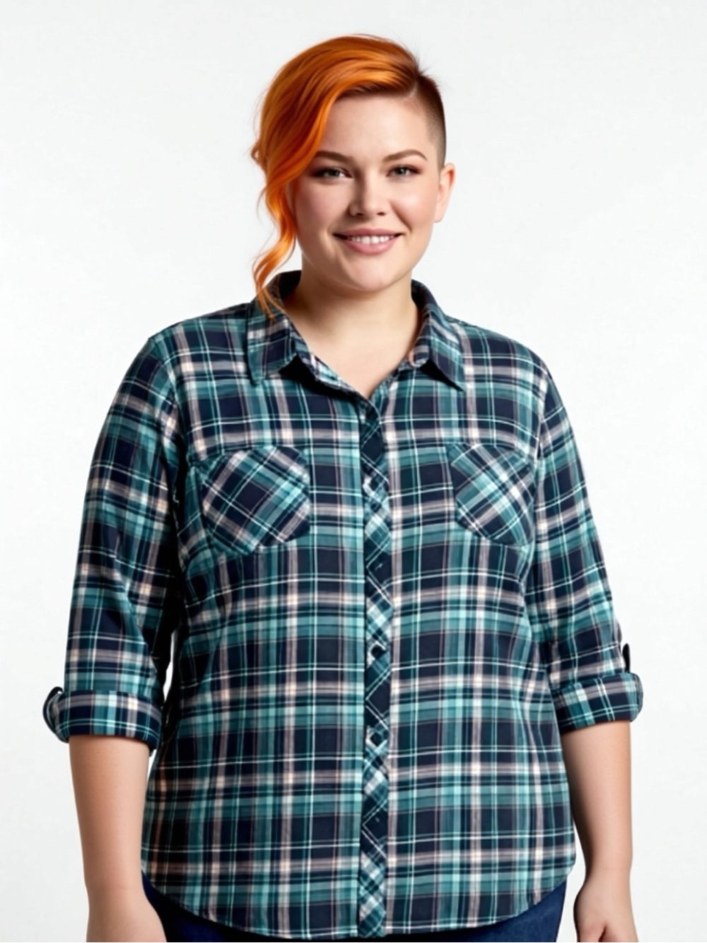 L.L. Bean 100% Cotton Plaid Button Down Shirt Plus Size 3X-EXT - Picture 2 of 5